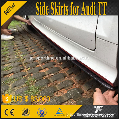 Carbon Fiber Auto Side Skirts Extension for Audi TT 08-14